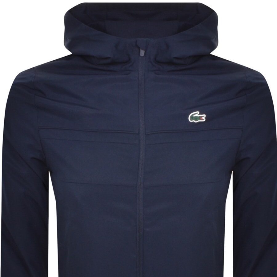 Lacoste Full Zip Logo Jacket Navy Mainline Menswear